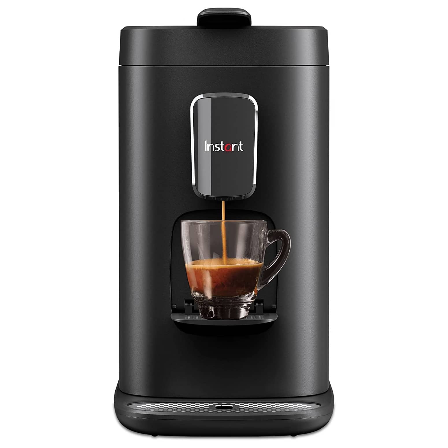 Instant's Solo Coffee Maker handles K-Cups and ground beans from