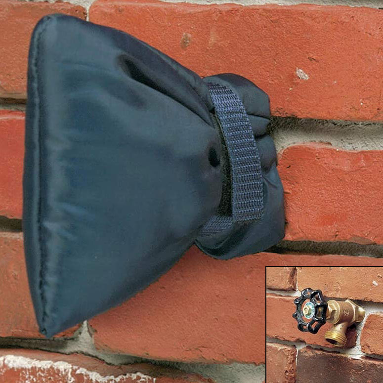 Insulated Outdoor Faucet Cover - Prevents Frozen Pipes
