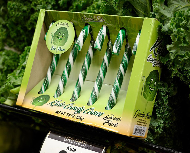 Kale Candy Canes