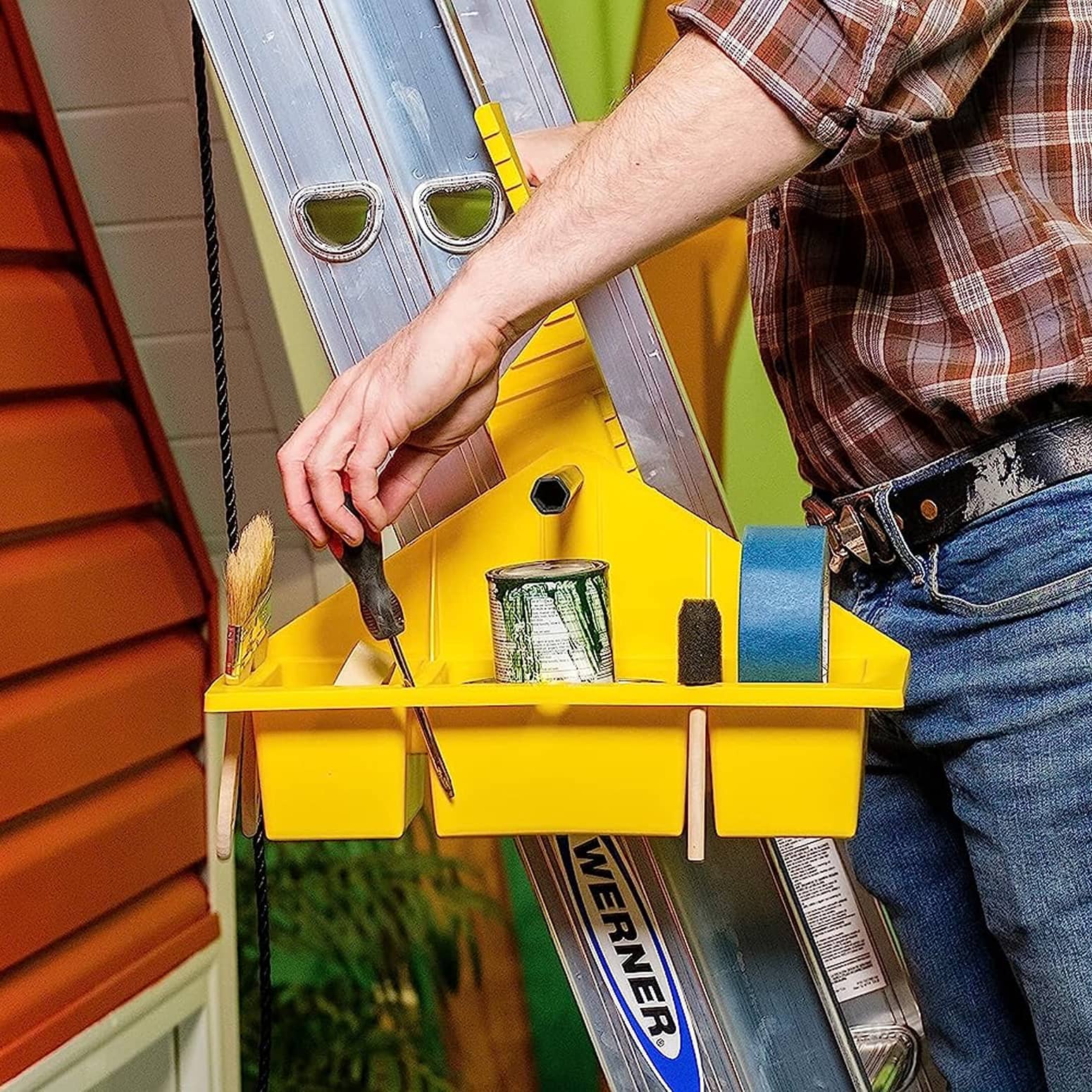 Ladder Friend - Rotating Extension Ladder Tool Holder and Tray