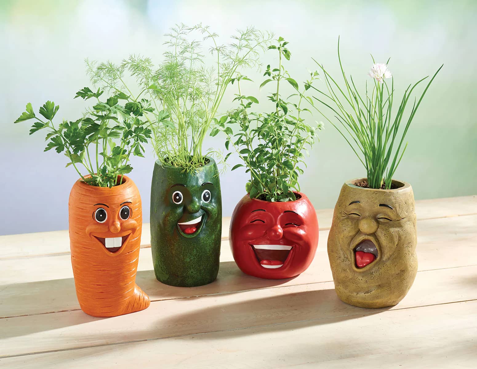Laughing Veggie Herb Pots