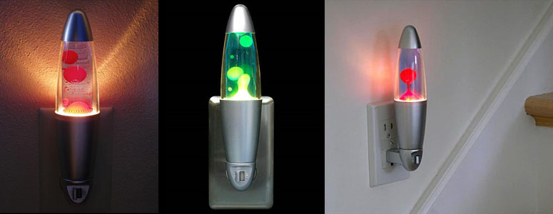 the Original Lava Lamp Lite 14.5 Inch Silver Base Motion Night Light Glass New 