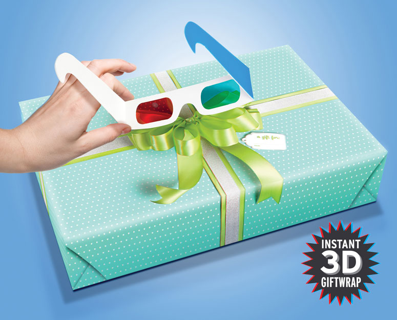 Lazy Bows 3D Wrapping Paper