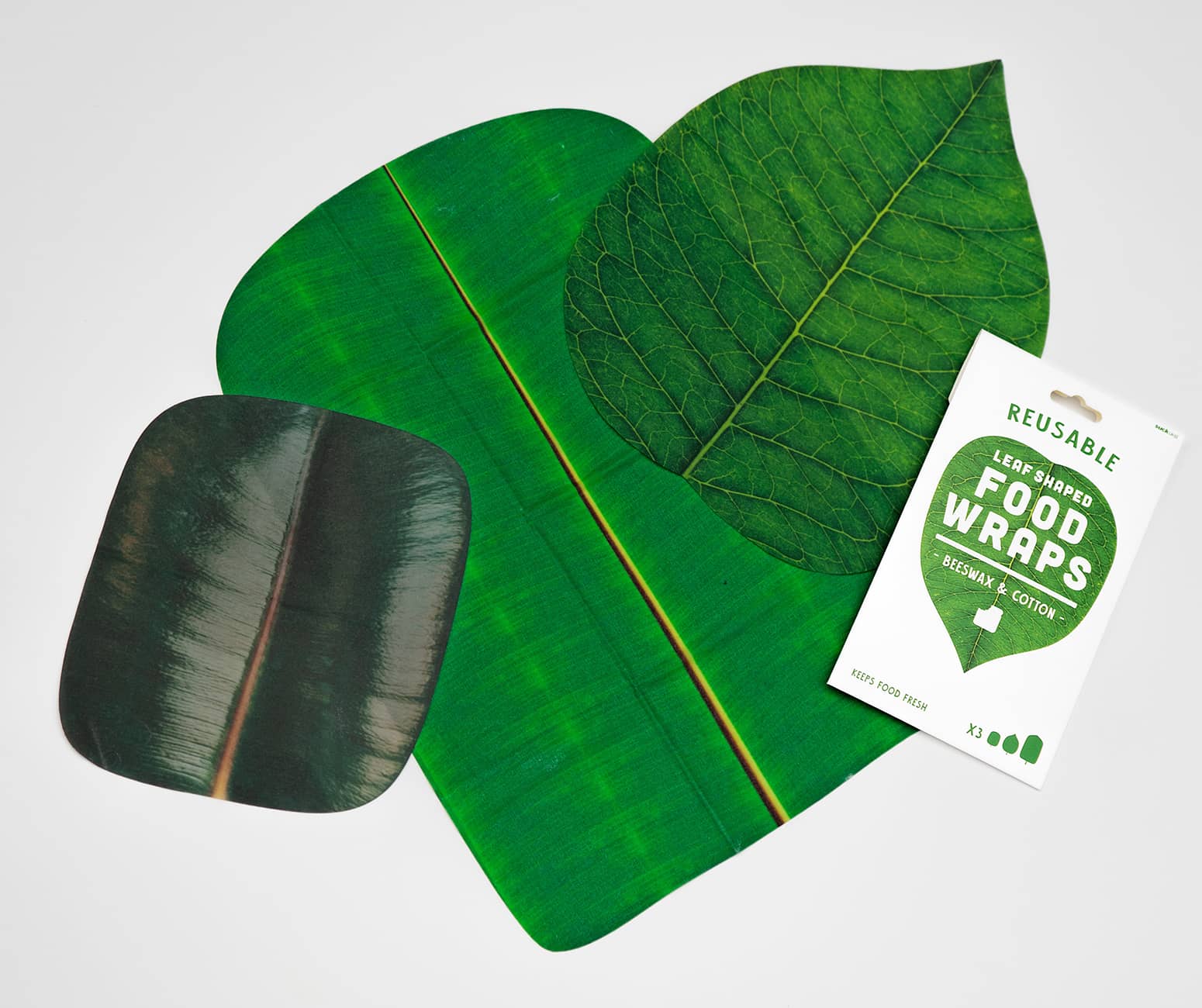Leaf-Shaped Beeswax Food Wraps