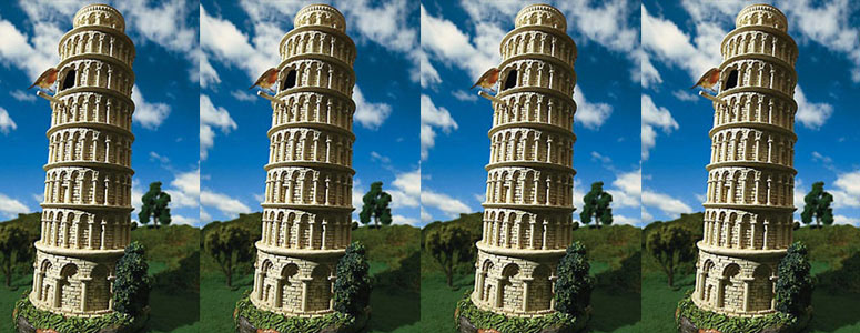 Leaning Tower of Pisa - Birdhouse / Bird Feeder