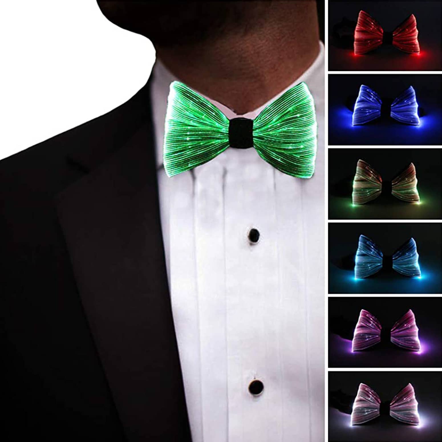 LED Illuminated Bow Tie