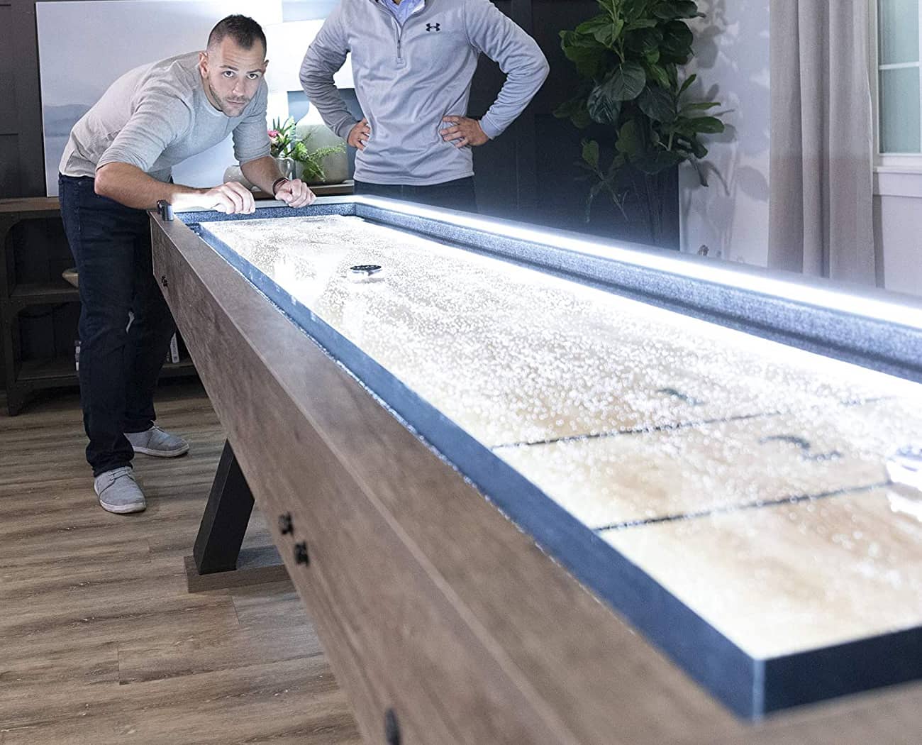 LED Illuminated Shuffleboard Table