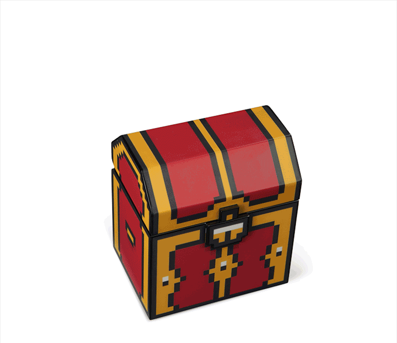 Legendary 8-Bit Treasure Chest With Light And Sound