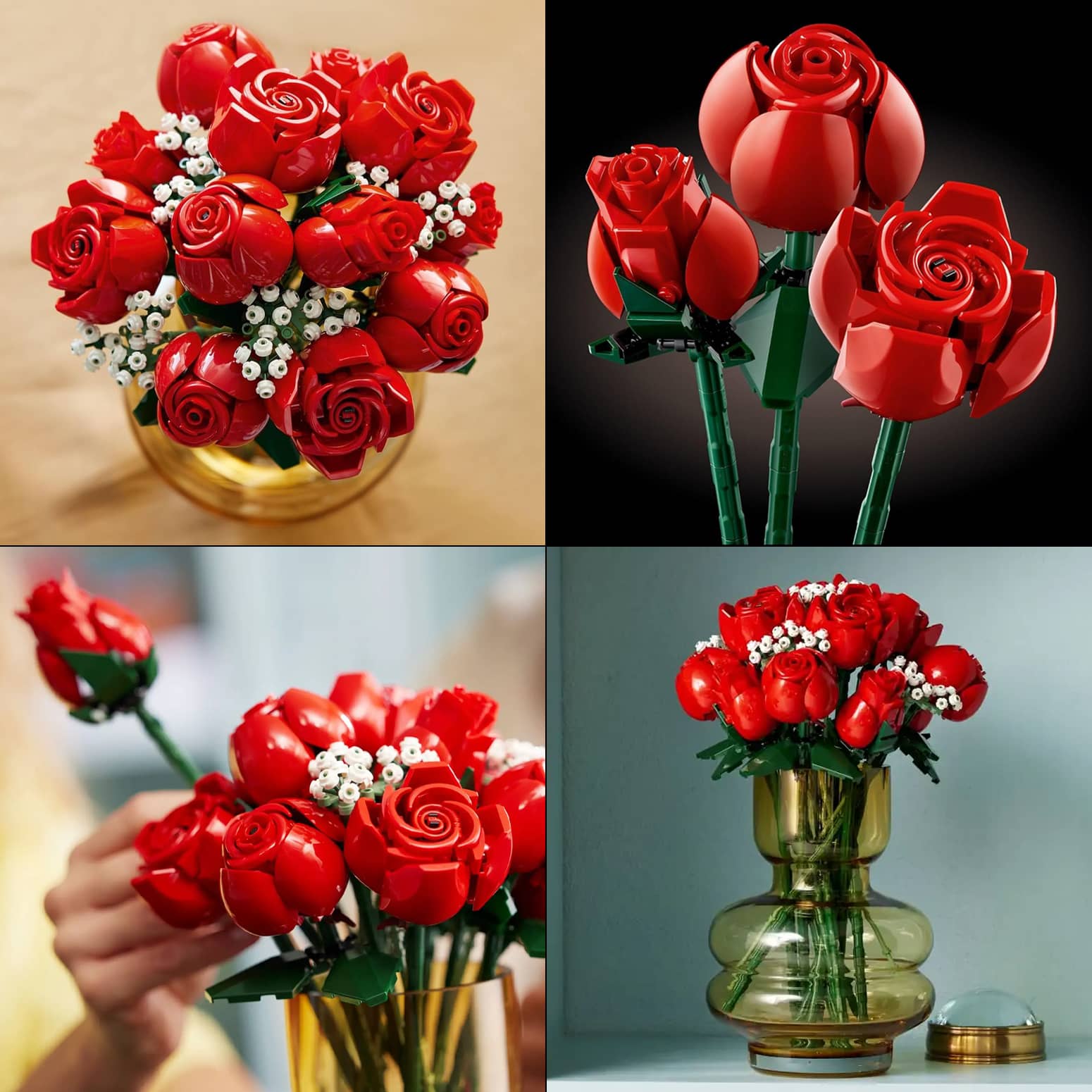 LEGO Bouquet of Long Stemmed Red Roses - 822 Pieces