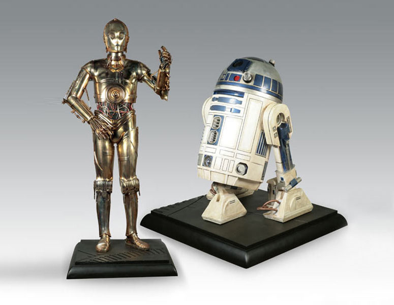 Lifesize C-3PO and R2-D2 Star Wars Droid Replicas