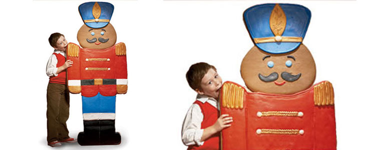 Lifesize Edible Gingerbread Man Cookie - 5 Feet Tall!