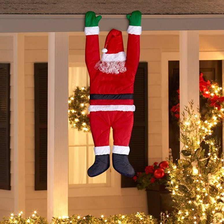 Lifesize Hanging Santa