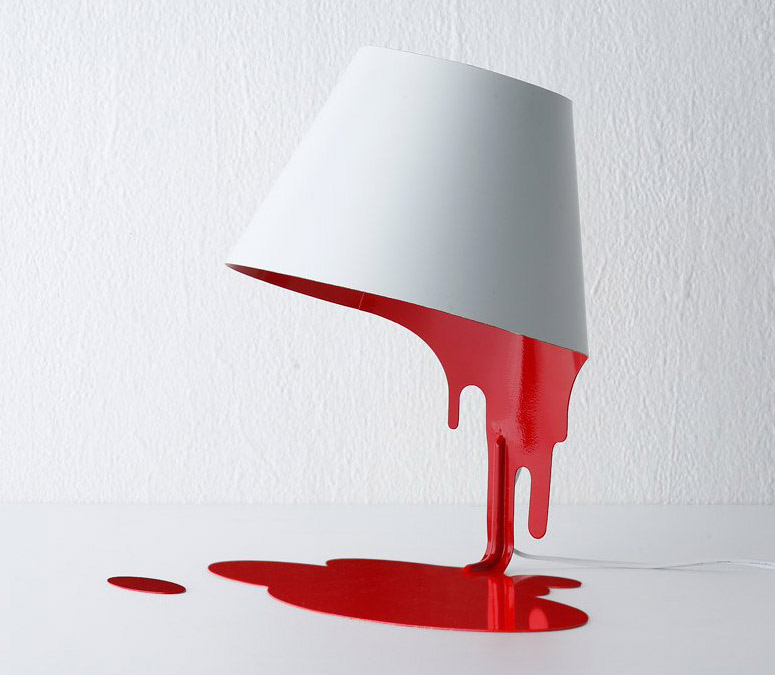 Liquid Table Lamp, Paint Bucket Lamp