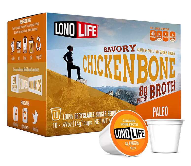 LonoLife Chicken Bone Broth Single Serve K-Cups