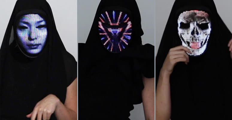 Lumen Couture LED Face Changing Mask