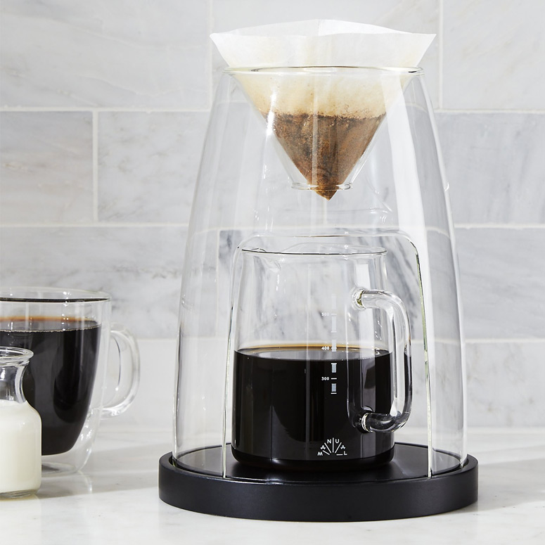 Manual Coffeemaker Glass No. 2 - Sculptural Single Serve Pour-Over Coffee Brewer
