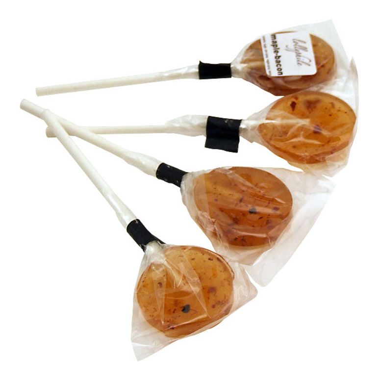 Maple Bacon Flavored Lollipops!