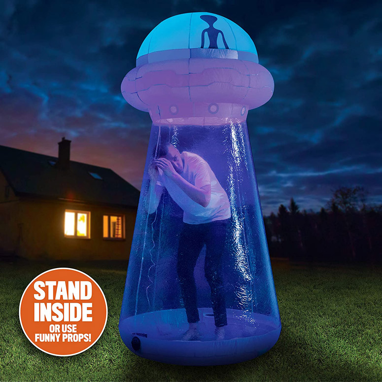 Massive Alien UFO Abduction Inflatable - Stand in the Beam!