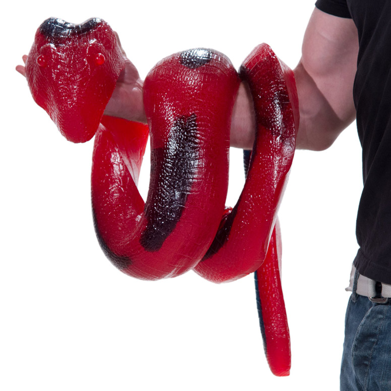 Massive Gummy Python - 26 Pounds, 36,720 Calories, 8 Foot Long