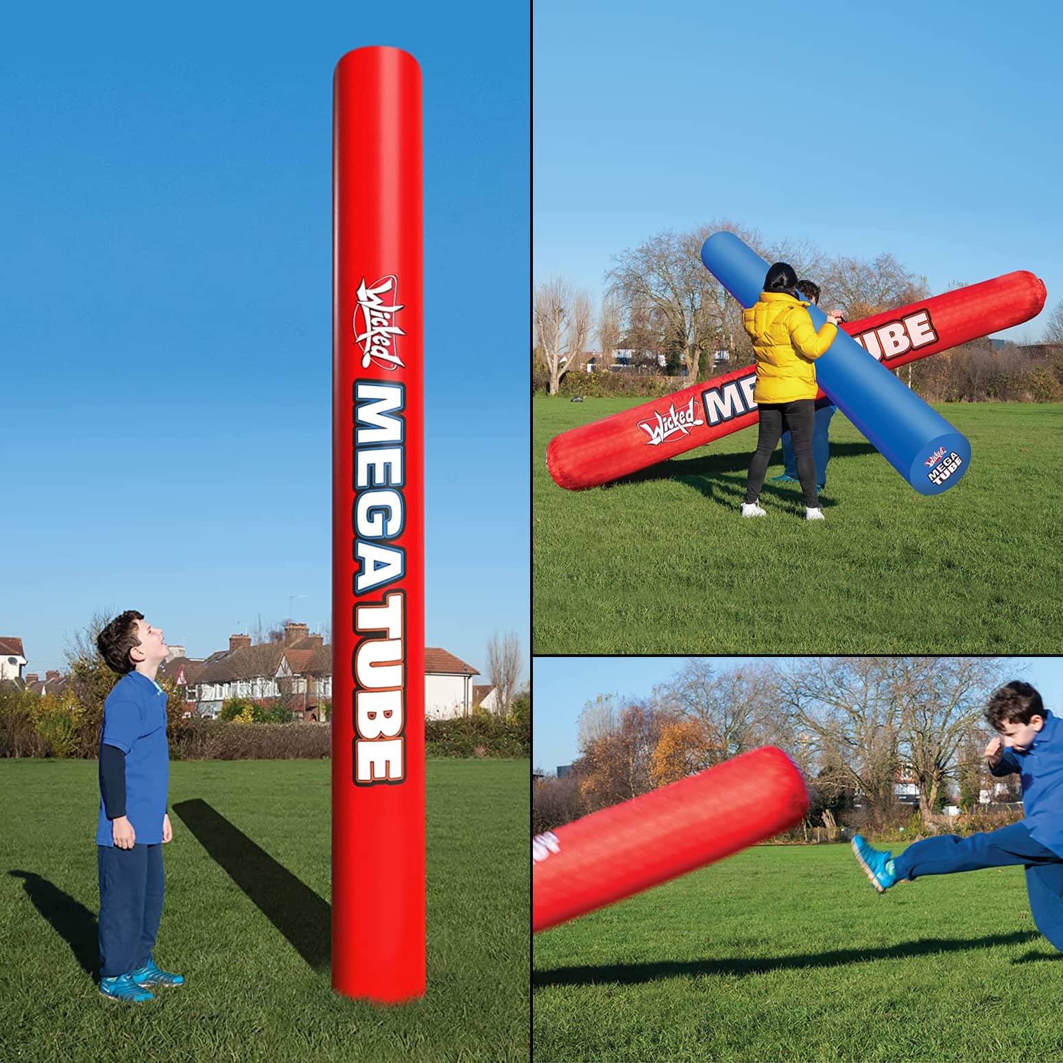 Mega Tube - Gigantic 10 Foot Tall Inflatable Tube For Endless Fun... and Battle!