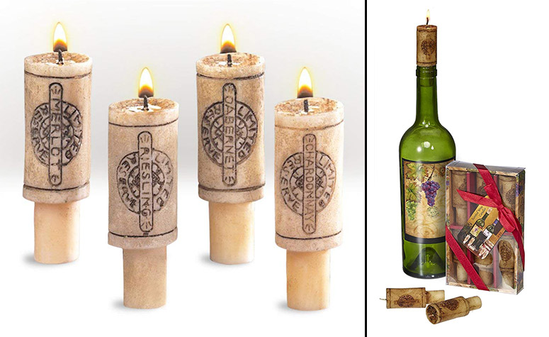 Merlot Scented Wine Cork Candles