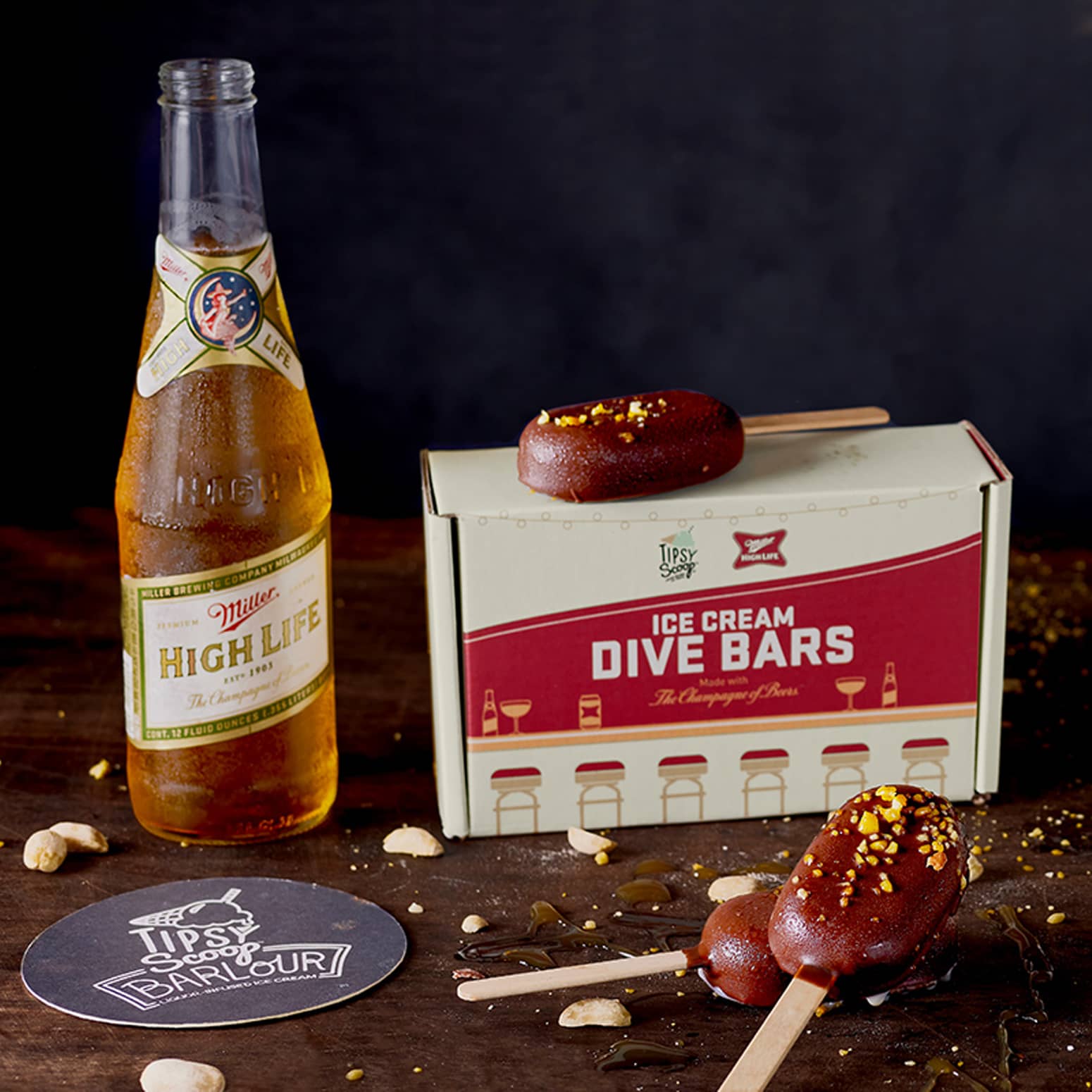 Miller High Life Dive Bar Ice Cream Bars