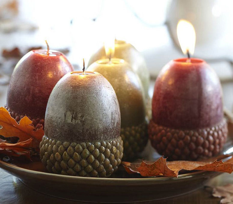 Mini Acorn Candles