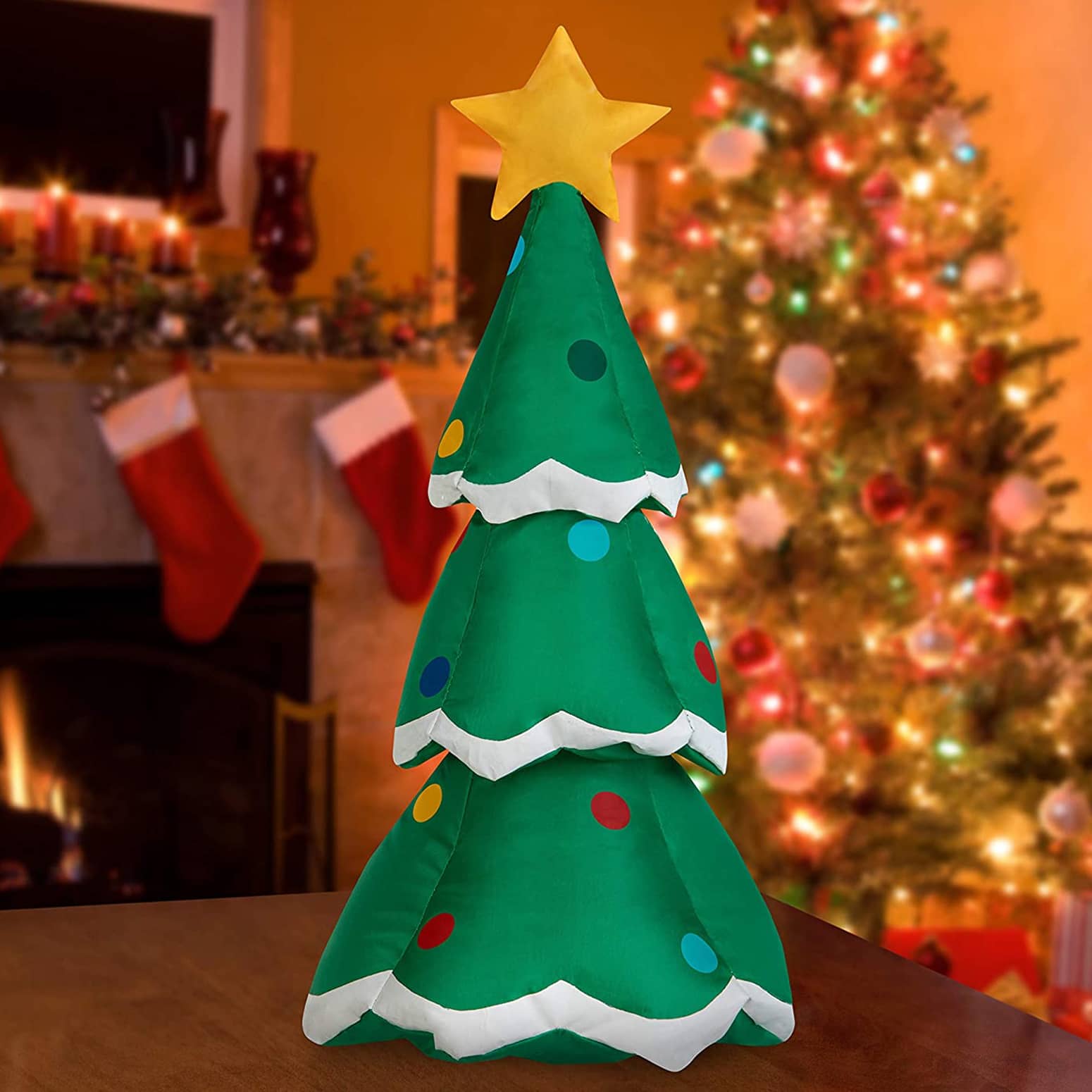 Miniature Tabletop Inflatable Christmas Tree