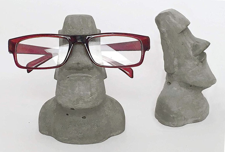 Accessoires Zonnebrillen & Eyewear Brillenstandaarden Best Gift Idea Easter Island Statue Spectacle Stand 3D Printed Moai Glasses Stand 