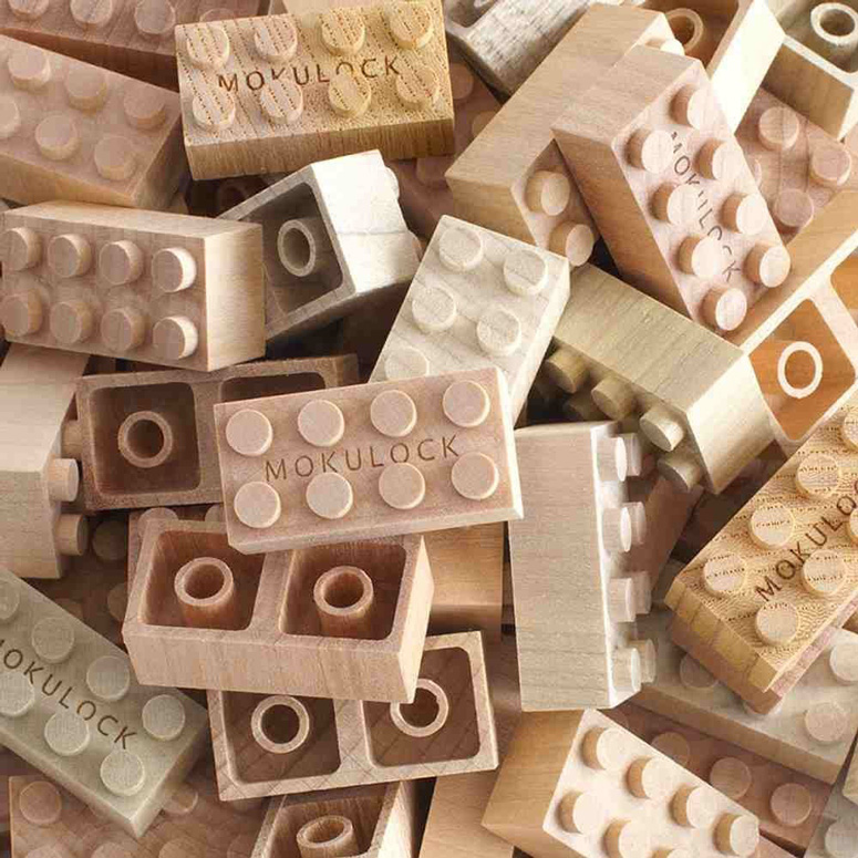 Mokulock - Natural Wooden Interlocking Building Bricks