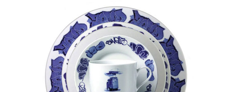 New York Delft - Graffiti Inspired Dinnerware