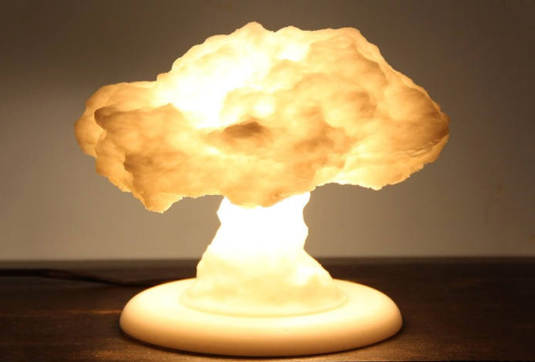 Nuclear Explosion Mushroom Cloud Lamp