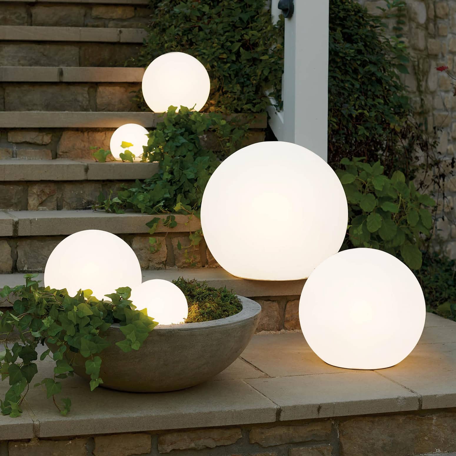 Outdoor Illuminated Spheres
