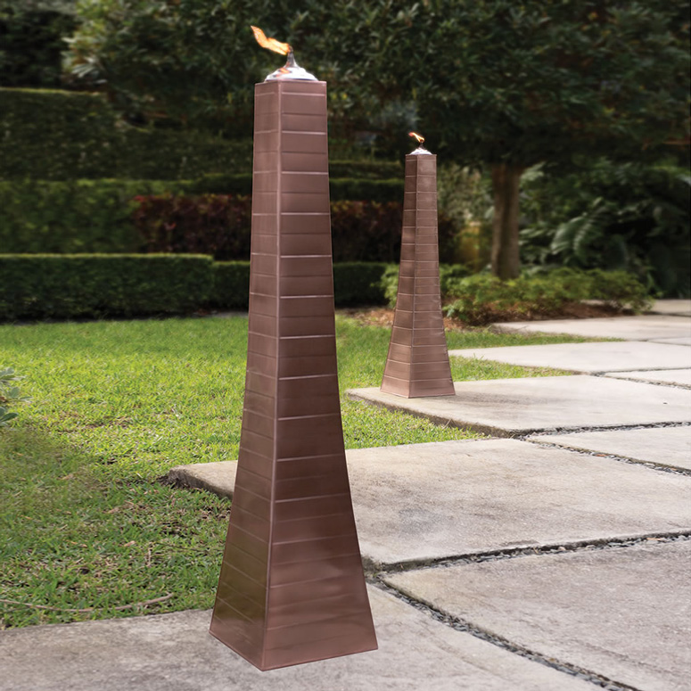 Outdoor Obelisk Torches