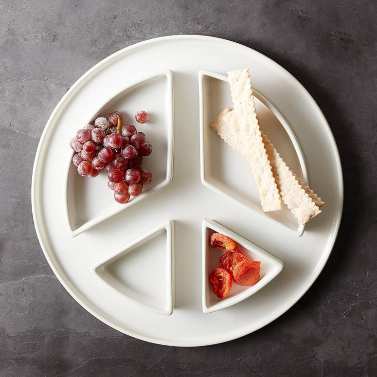Peace Sign Serving Platter