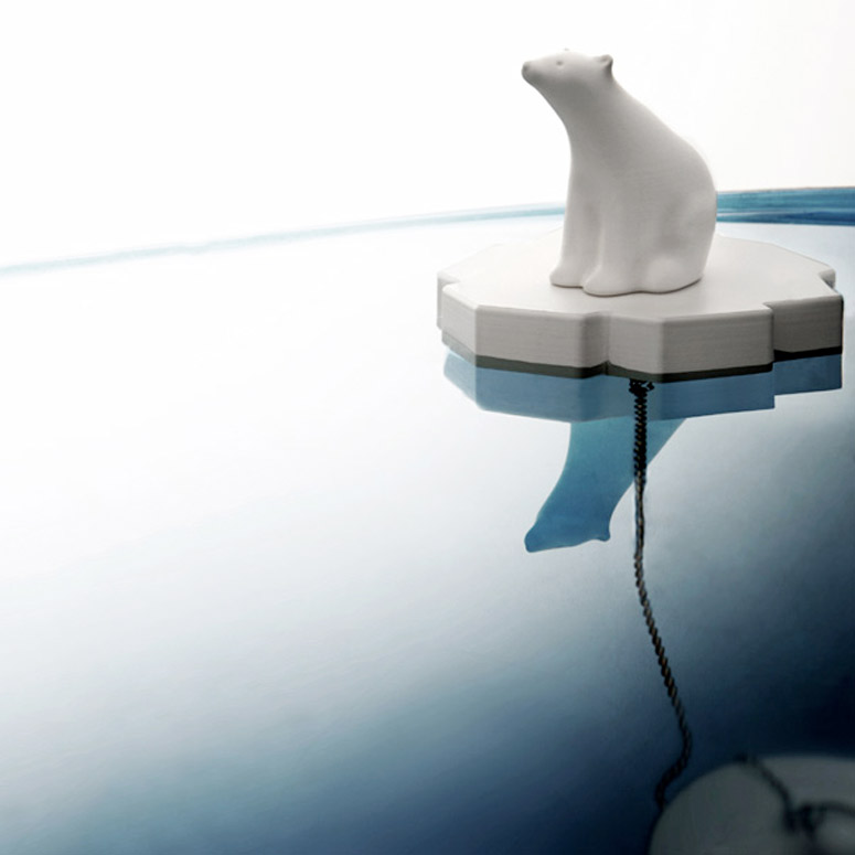 Polar Bear Drain Stopper