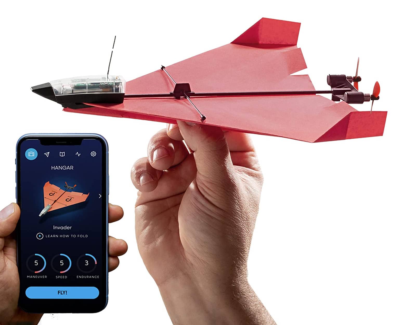 PowerUp 4.0 - App-Controlled R/C Paper Airplane Kit