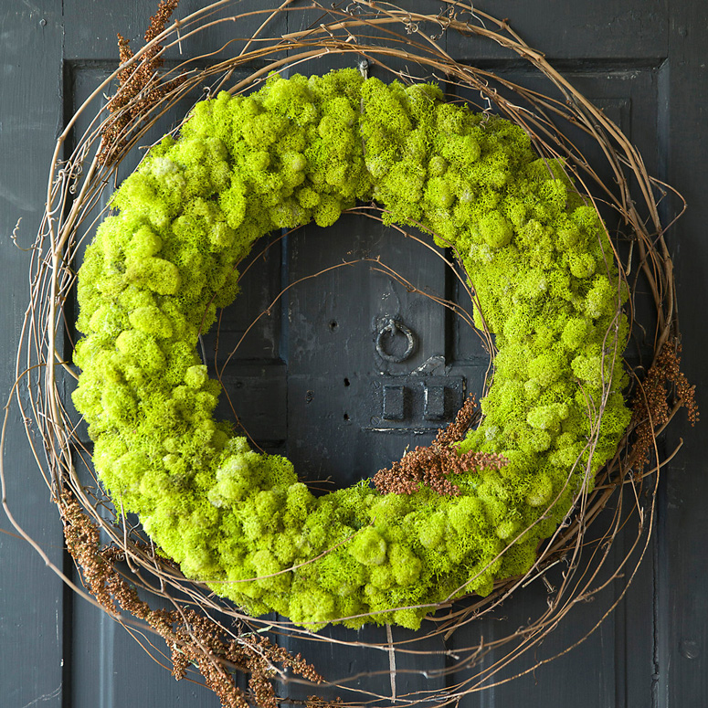 Preserved Reindeer Moss Wreath