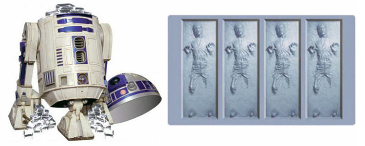 han solo in carbonite ice cube tray