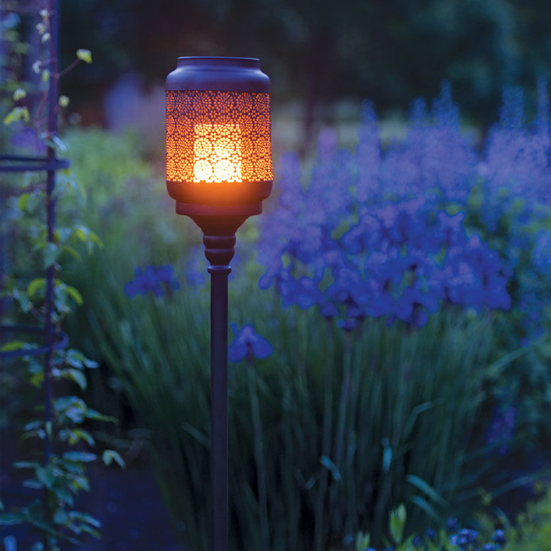 Realistic Flame LED Garden Torch