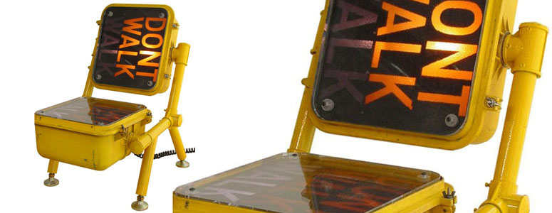 The Road Tested Chair - Walk / Don't Walk / Sit
