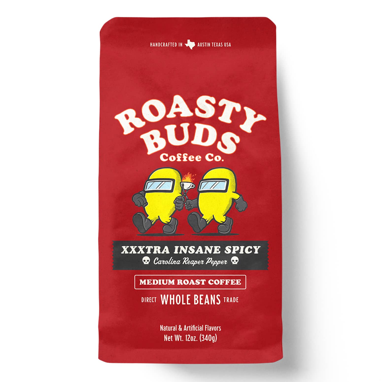 Roasty Buds Coffee - XXXtra Insane Spicy Carolina Reaper Pepper Coffee