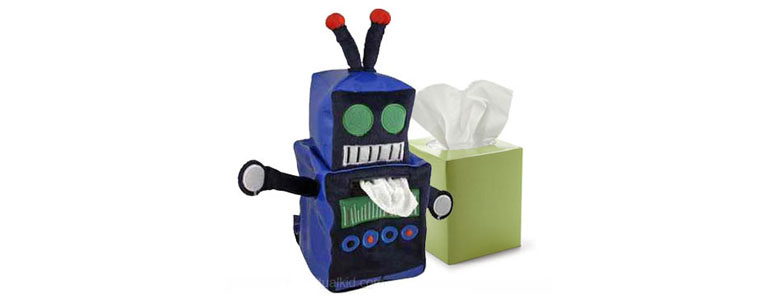 Robot Sniffle Tissue Holder