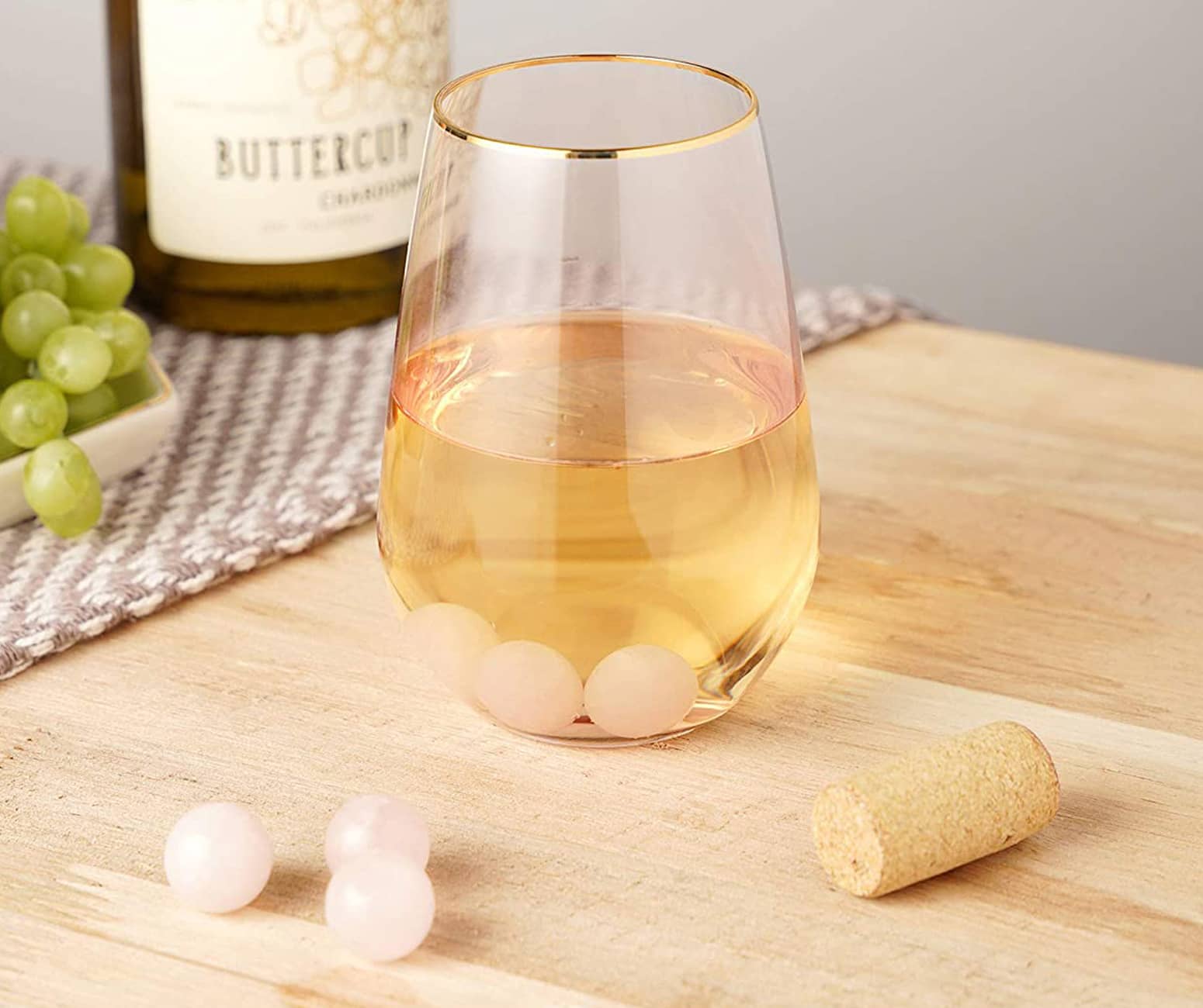 Rose Quartz Wine Chilling Gems