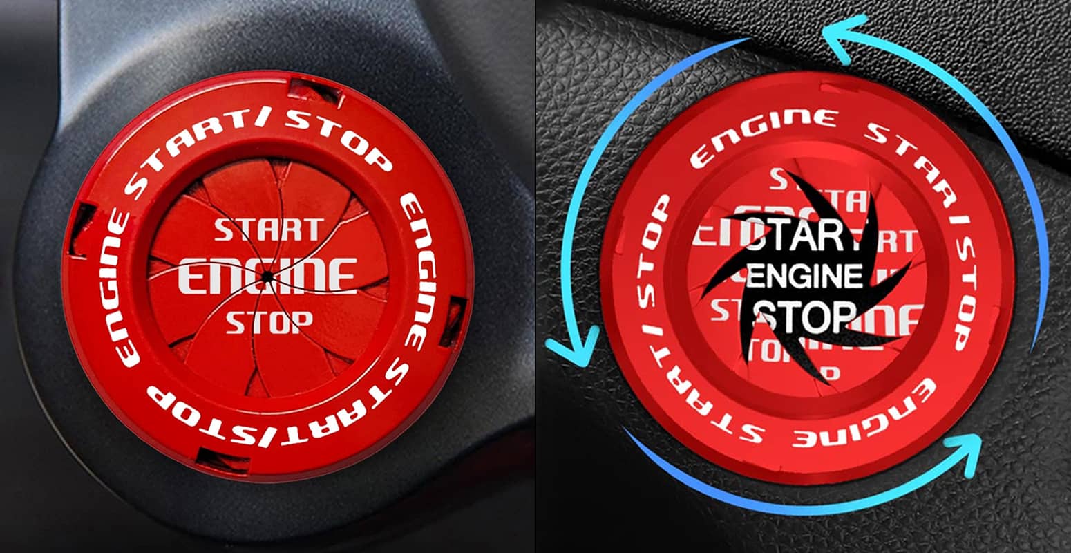 Rotary Vehicle Push Start Button Cover