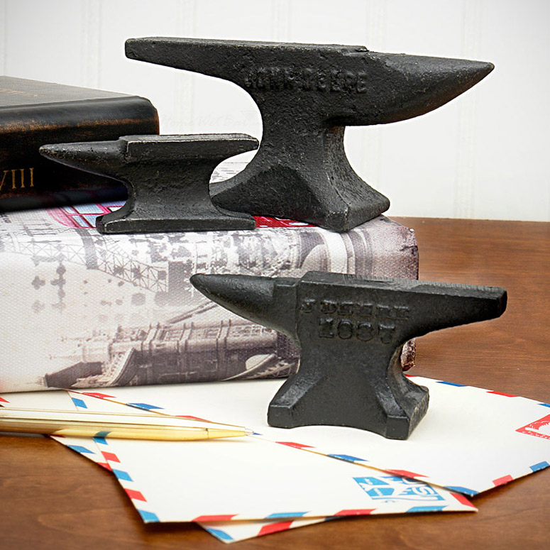 Rustic Anvil Paper Weights