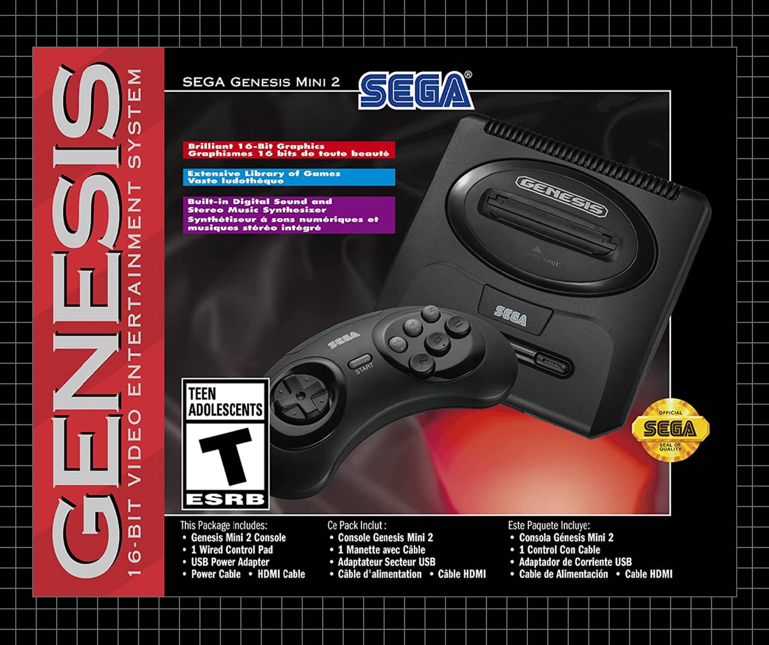 SEGA Genesis Mini 2 Console - 50+ Genesis and SEGA CD Games