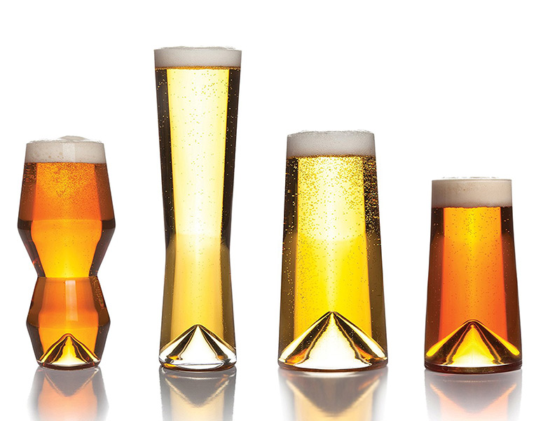 Sempli Monti-Taste - Set of Four Modern Beer Tasting Glasses