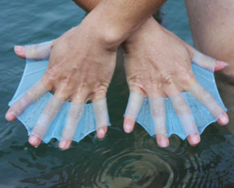 Silicone Webbed Swimming Finger Fins