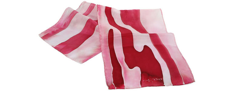 Silk Bacon Scarf